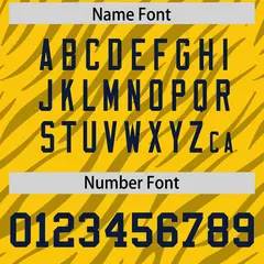 Gold Black Tiger Stripe Graffiti Pattern Football Jersey 4