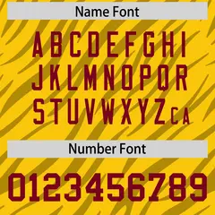 Gold Black Tiger Stripe Graffiti Pattern Football Jersey 4