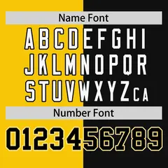 Gold Black Two Tone Striped Authentic Baseball Jersey 4