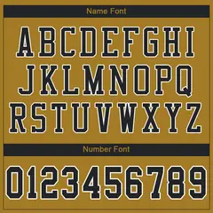 Gold Black-White Classic Mesh Football Jersey 3