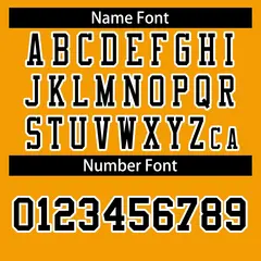 Gold Black-White Classic Style Authentic Football Jersey 4