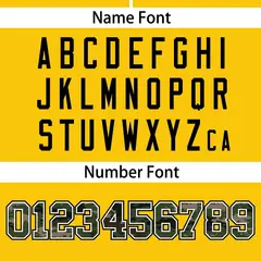 Gold Camo Font Authentic Baseball Jersey 4