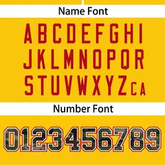 Gold Camo Font Authentic Baseball Jersey 4