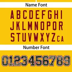 Gold Camo Font Authentic Baseball Jersey 4