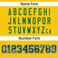 Gold Camo Font Authentic Baseball Jersey 4