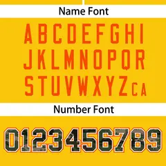 Gold Camo Font Authentic Baseball Jersey 4