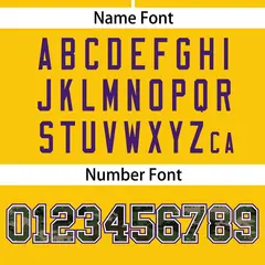 Gold Camo Font Authentic Baseball Jersey 4