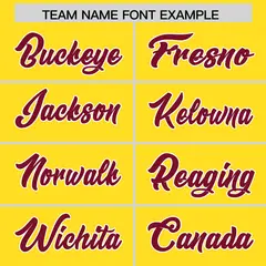Gold Cardinal and White Side Stripe Football Jersey 3