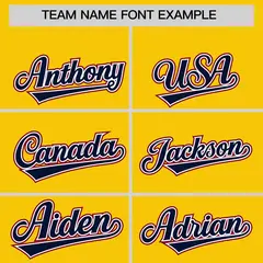 Gold Crimson and Navy Raglan Sleeves Baseball Jersey 3