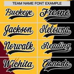 Gold Crimson Black Couple Silhouettes Valentine's Baseball Jersey 4