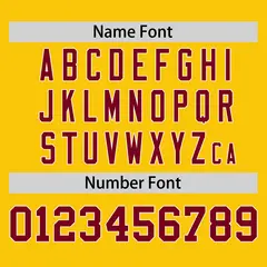 Gold Crimson Horizontal Stripe Pullover Baseball Jersey 4