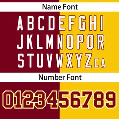 Gold Crimson Stripe-Solid Combo Authentic Baseball Jersey 4