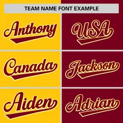Gold Crimson Two Tone Striped Authentic Baseball Jersey 3