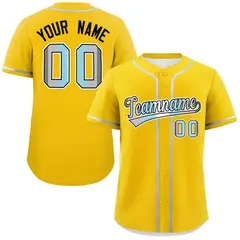 Gold Demiboy Pride Month Classic Authentic Baseball Jersey