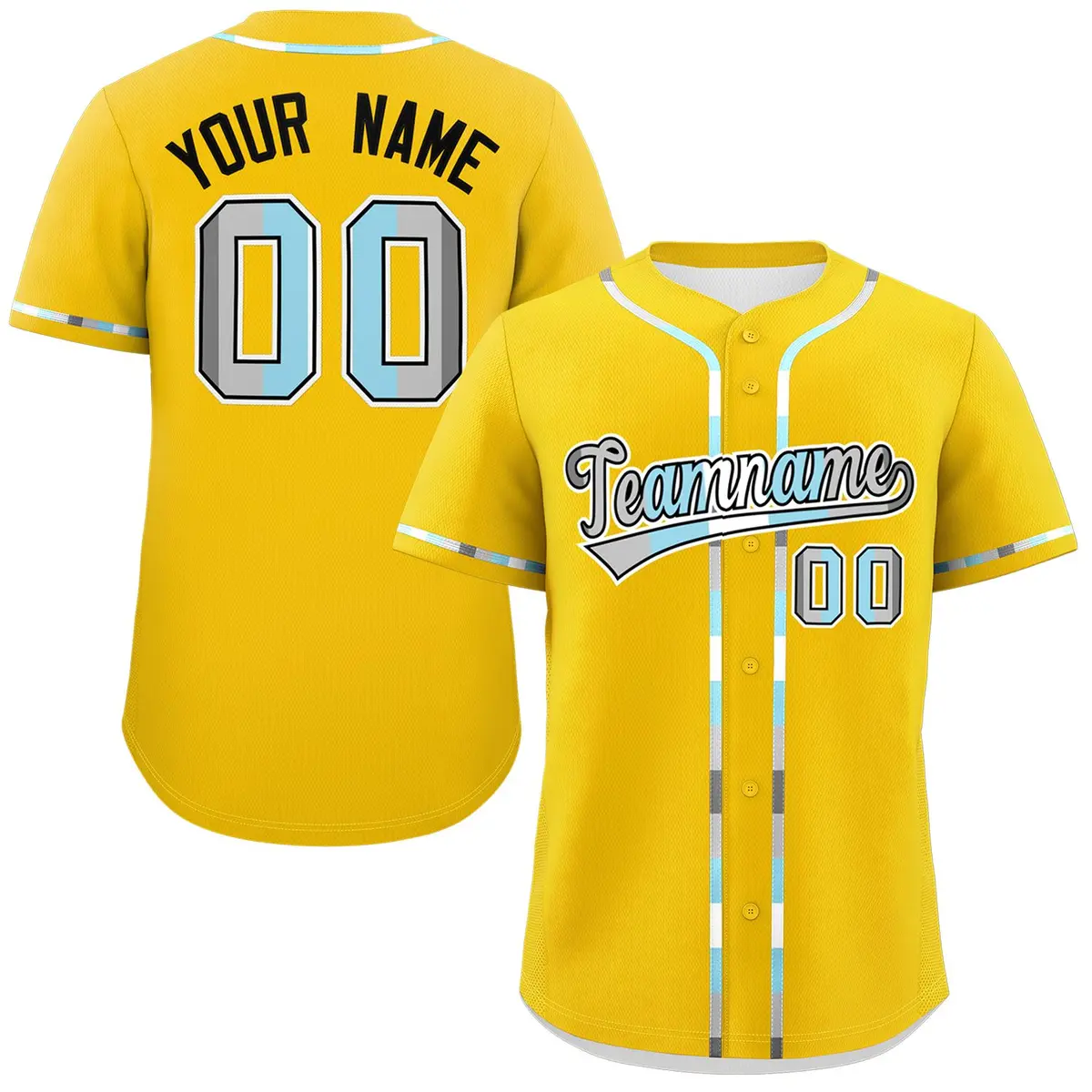 Gold Demiboy Pride Month Classic Authentic Baseball Jersey