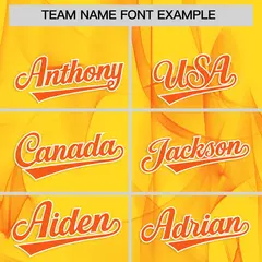 Gold Fumes Graffiti Pattern Authentic Baseball Jersey 3