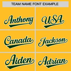 Gold Green American Flag Varsity Raglan Letterman Bomber Jacket 3