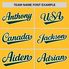Gold Green Color Block Varsity Letterman Baseball Jacket 3