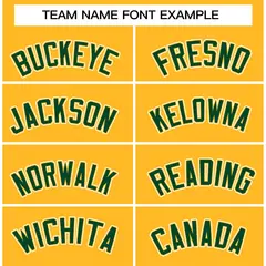 Gold Green-Gold Raglan Sleeves Varsity Full-Snap Letterman Jacket 5