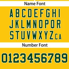 Gold Green Gradient Ribbed Authentic Baseball Jersey 4