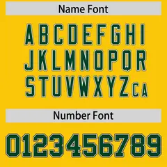 Gold Green Retro Sleeve Line Authentic Football Jersey 4