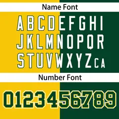 Gold Green Stripe-Solid Combo Authentic Baseball Jersey 4