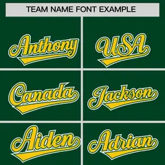 Gold Green Two Tone Split Varsity Letterman Hoodie Jacket 5