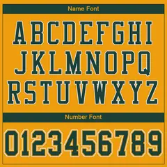 Gold Green-White Classic Mesh Authentic Football Jersey 3