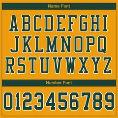 Gold Green-White Classic Mesh Authentic Football Jersey 3