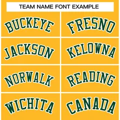 Gold Green-White Classic Varsity Full-Snap Letterman Jacket 5