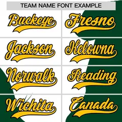 Gold Green White Couple Silhouettes Valentine's Day Baseball Jersey 4