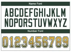 Gold Green-White Drift Mesh Football Jersey 3