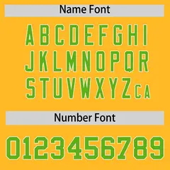 Gold Green White Gradient Raglan Varsity Letterman Jacket 4