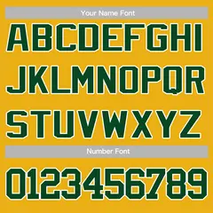 Gold Green-White Solid Varsity Letterman Jacket 3