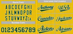 Gold Green-White Stripe Authentic Fashion Baseball Jersey 3