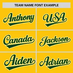 Gold Green Zebra Stripes Graffiti Authentic Baseball Jersey 3