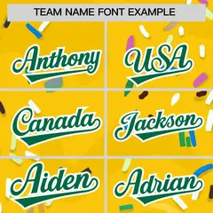 Gold Ice Cream Cone Graffiti Fashion Baseball Jersey 3
