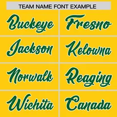 Gold Kelly Green Orange Gradient Sides Football Jersey 3