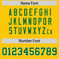 Gold Kelly Green Raglan Sleeves Authentic Football Jersey 4