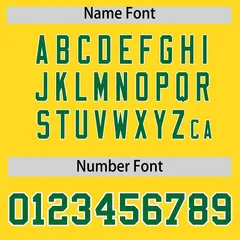 Gold Kelly Green Stripe Animals Graffiti Raglan Baseball Jersey 4
