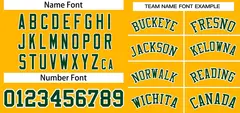 Gold Kelly Green-White Classic Two-Button Softball Jersey 3