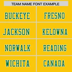 Gold Kelly Green-White Color Block Raglan Sleeves Football Jersey 3