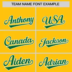 Gold Kelly Green White Gradient Varsity Raglan Letterman Jacket 3