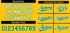 Gold Kelly Green-White Stripe Raglan Sleeves Baseball Jersey 3