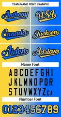 Women's Gold Light Blue-Black Gradient Baseball Jersey 5