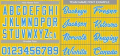 Gold Light Blue-White Stripe Fashion Baseball Jersey 3