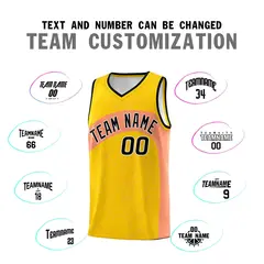 Gold Light Orange Irregular Dot Graffiti Basketball Jersey 4