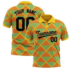 Gold Lingge Sunshine Polo Shirt