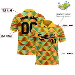 Gold Lingge Sunshine Polo Shirt 3
