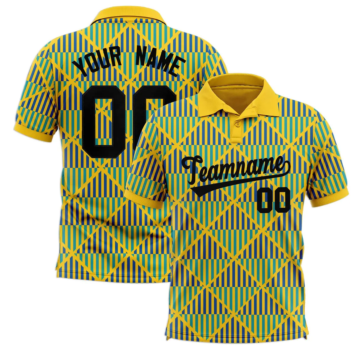 Gold Lingge Sunshine Polo Shirt